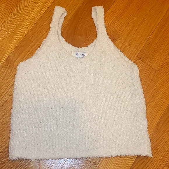 Teresa Crop Sweater - Sky